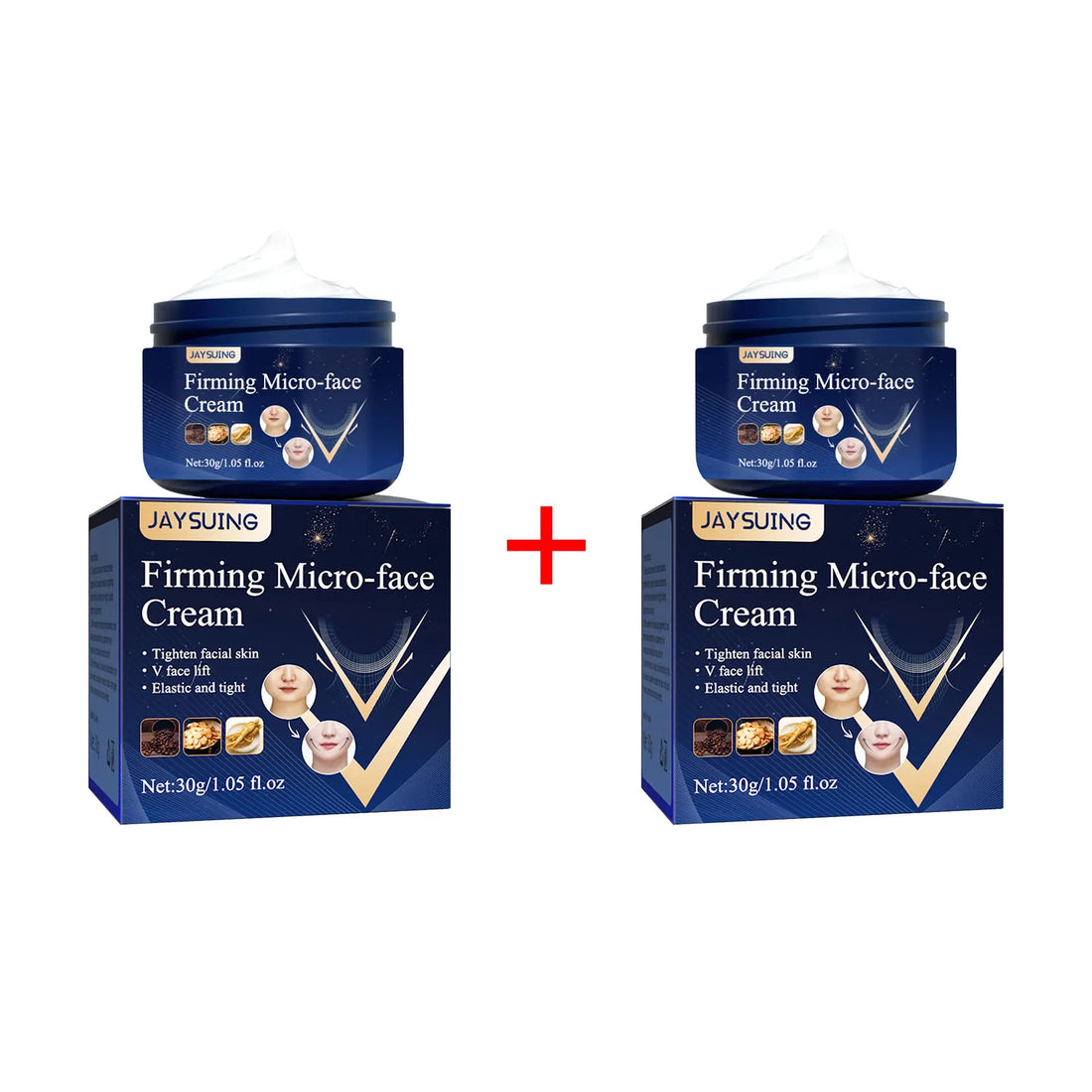 Jaysuing Firming Micro-Face Cream V-Shape Lifting Support the lightweight, absorbed finish