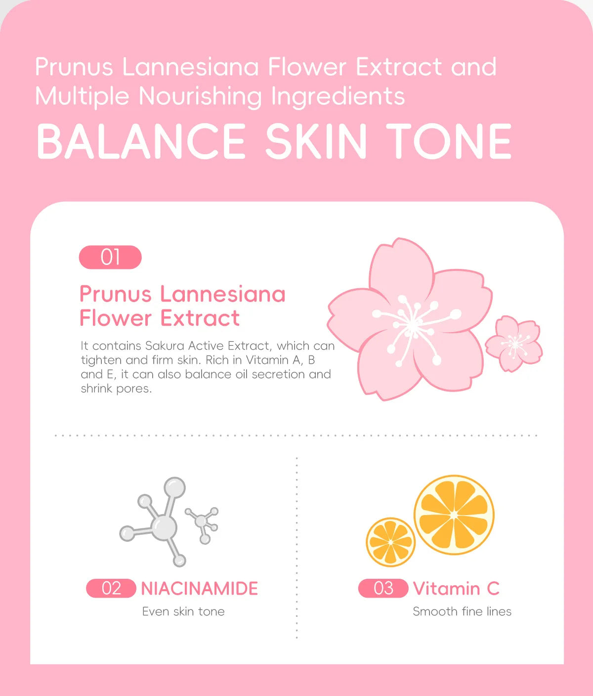 LAIKOU Sakura Essence Cream Hydrating Brightening Moisturizer the finish on skin