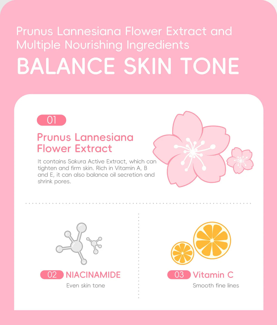LAIKOU Sakura Essence Cream Hydrating Brightening Moisturizer the finish on skin
