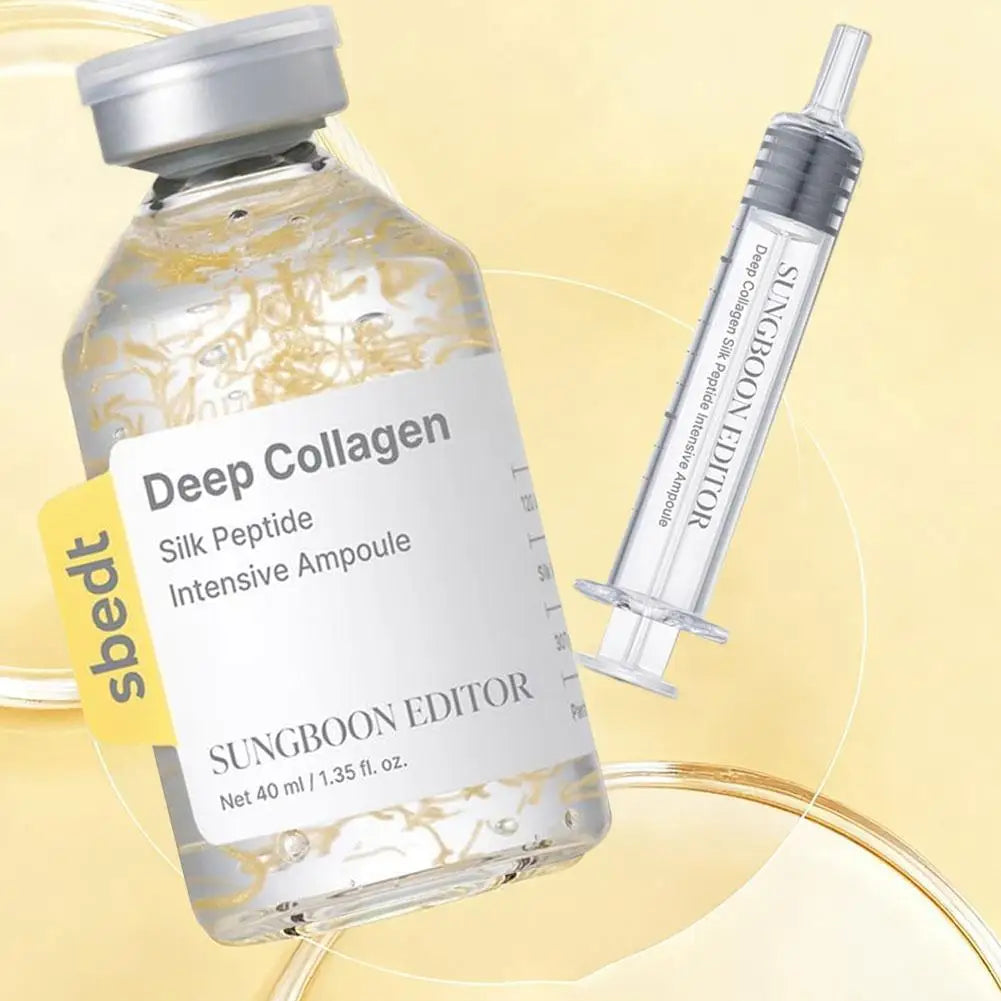 Korean Skin Care Kit - Deep Collagen Silk Peptide Ampoule
