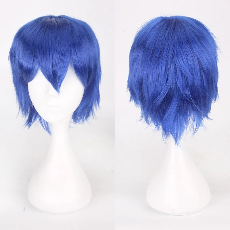 Cosplay Wig 30cm Short Anime Wig Heat Resistant Synthetic Hair Halloween Party Wigs + Wig Cap