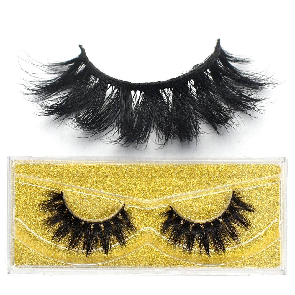 FOXESJI Lashes 3D Mink Eyelashes Natural Long Fluffy Dramatic Strip Eye Lashes Eyelash Extension Soft False Eyelashes Makeup