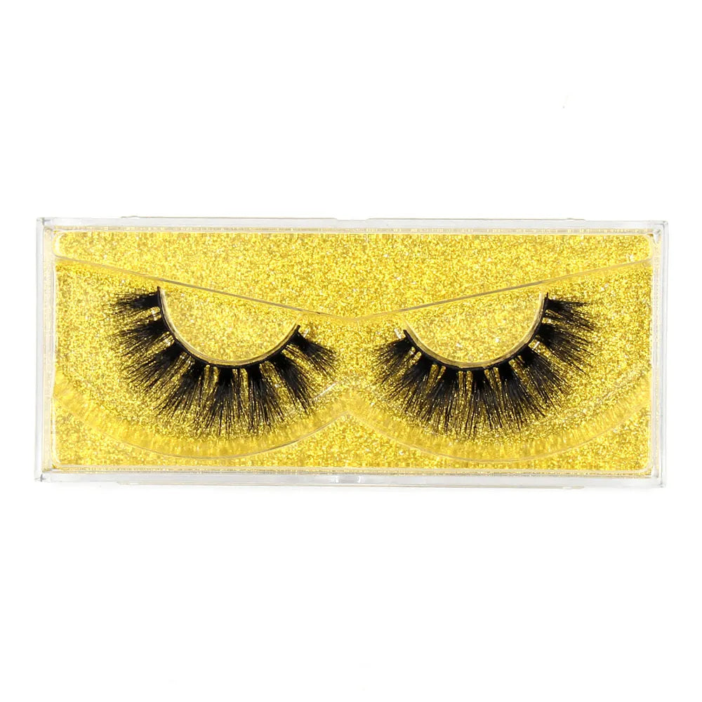 FOXESJI Lashes 3D Mink Eyelashes Natural Long Fluffy Dramatic Strip Eye Lashes Eyelash Extension Soft False Eyelashes Makeup