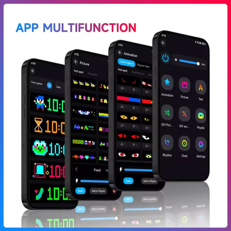 New APP LED Truck Car Devil Eye Light For Board Windshield Remote Music Control Custom Text Pattern Lighting 12V 24V Display