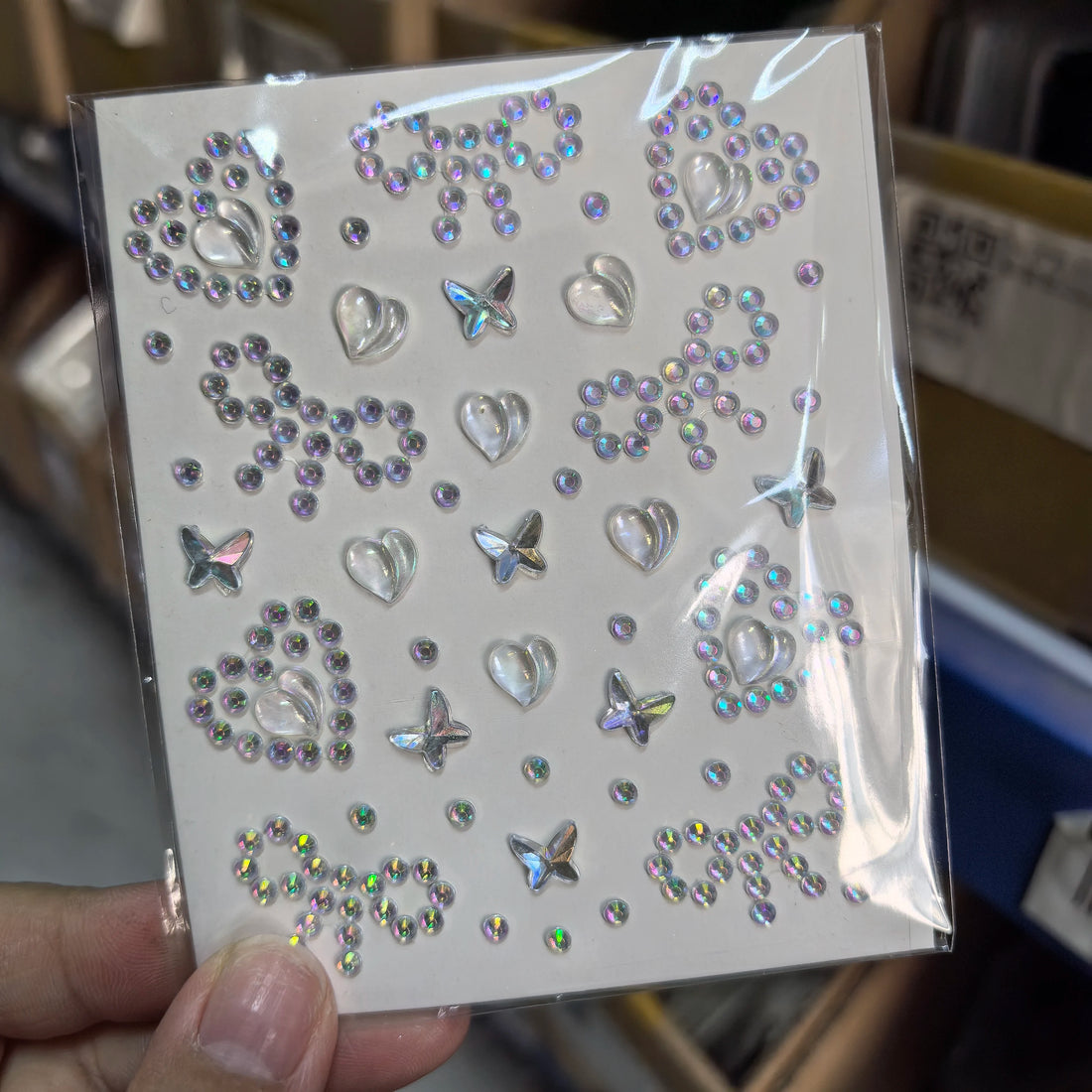 1pcs Laser Sparkle Stars Diamond/Pearls Face Gems Stickers Heart Moon Shape Rhinestones for Eyes/Face Stickers Temporary Tattoos