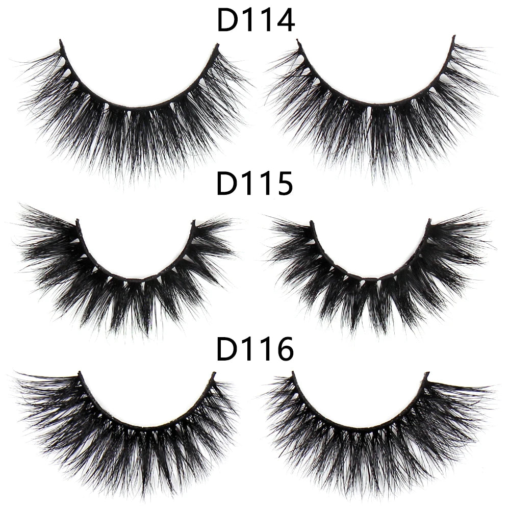 FOXESJI Lashes 3D Mink Eyelashes Natural Long Fluffy Dramatic Strip Eye Lashes Eyelash Extension Soft False Eyelashes Makeup
