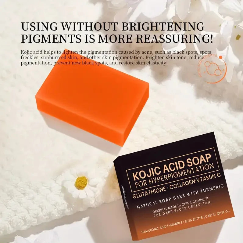 100g Kojic Acid Soap with Vitamin C,Turmeric, Retinol, Shea Butter, Vitamin E, Kojic Acid