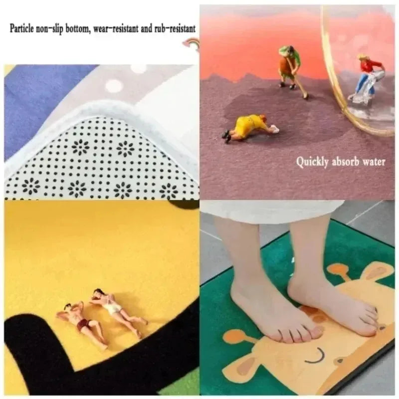 Halloween Pumpkin Doormat Halloween Theme Party Decoration Kids Favor Pumpkin Ghost Doormat Trick or Treat Party Supplies