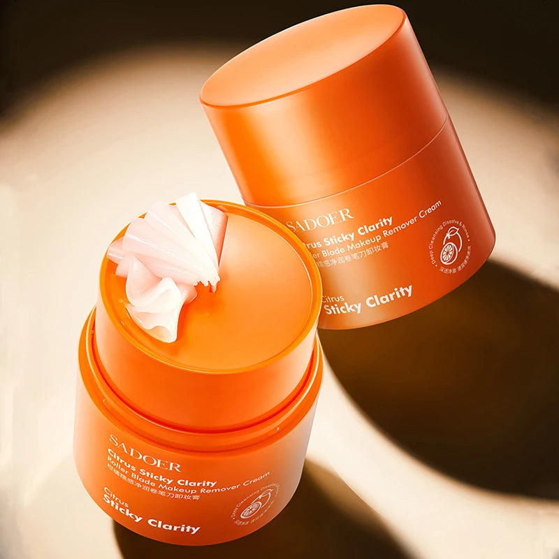 Citrus Makeup Remover Stick Facial Makeup Balm Lip Eye Large Capacity Mild Pencil Sharpener Face Cleansing Balm Cream Skin Care