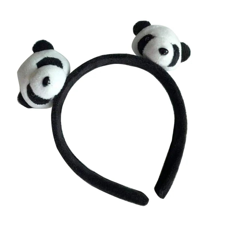 Cartoon Cute Headband New Plush Big Eyes Headband Women's Face Wash Headband Children's Headwear