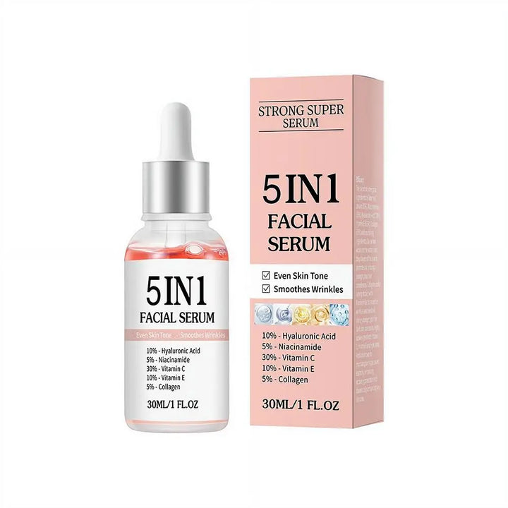 5-in-1 Hydrating Facial Serum for Fine Lines the finish on skin