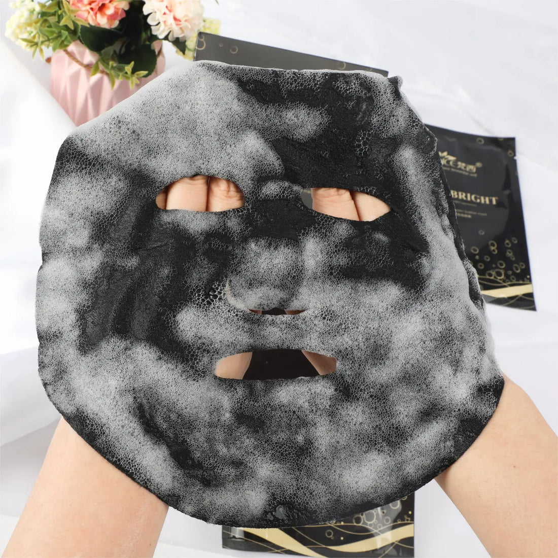 FONCE Black Sea Salt Bubble Mask Deep Cleansing key ingredients highlighted