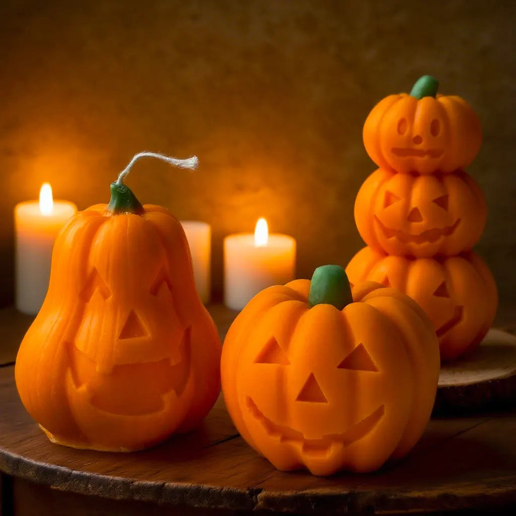 Halloween Devil Pumpkin Silicone Candle Mold Handmade Aroma Plaster Resin Decor Mould Soy Wax Candle Making Supplies