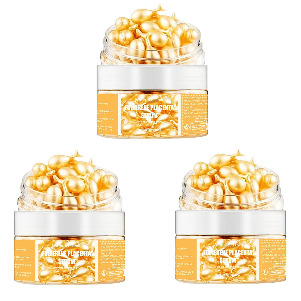 50Pcs Collagen Face Care Capsules Serum