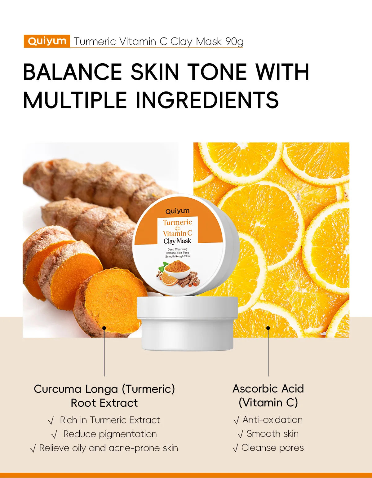 Turmeric Vitamin C Mud Mask Pore Cleansing & Brightening additional product view 12