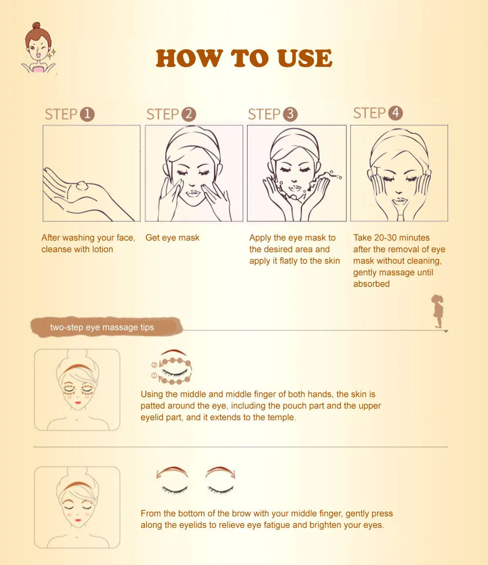 Gold Collagen Eye Mask Firming Hydrating Patches 20pcs
