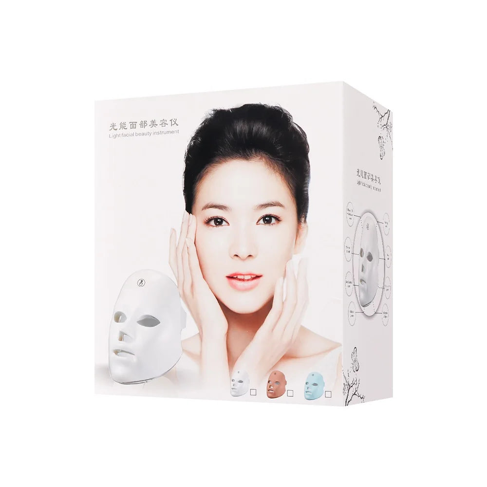 Rechargeable 7-Color LED Face Mask At-Home Light Therapy additional product view 15
