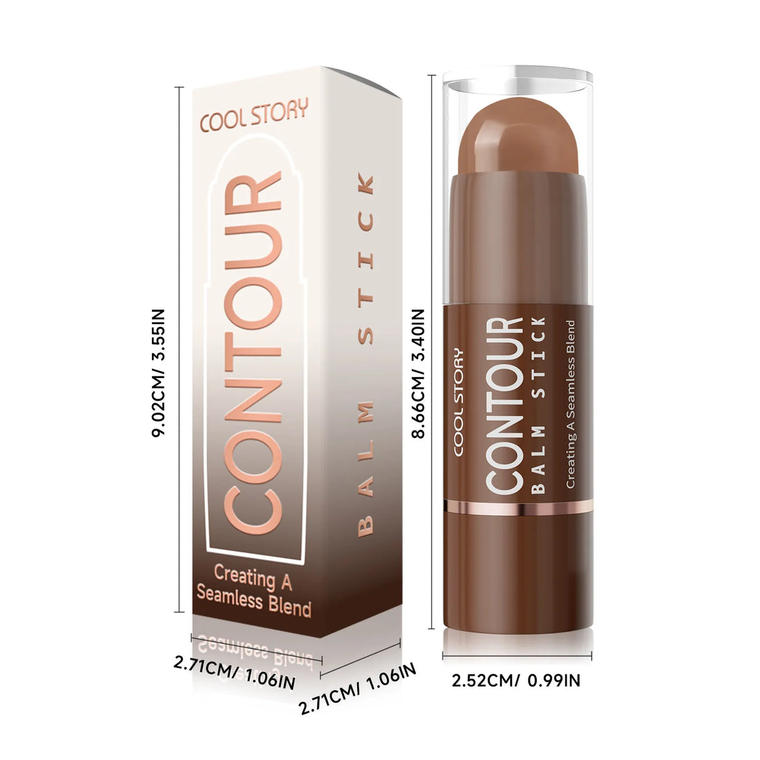 Face Contour Bronzer Stick Face Brighten Highlighter Bar Shimmer Highlighter Blush Stick Nose Shadow Pen Makeup Tool Cosmetics