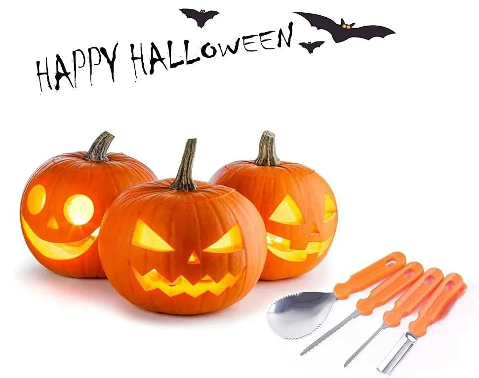 7Pcs Halloween Pumpkin Carving Set Tools Pumpkin Carving Knife Adults Pumpkin Cutting Supplies Engraving Kitchen Cutting Tools