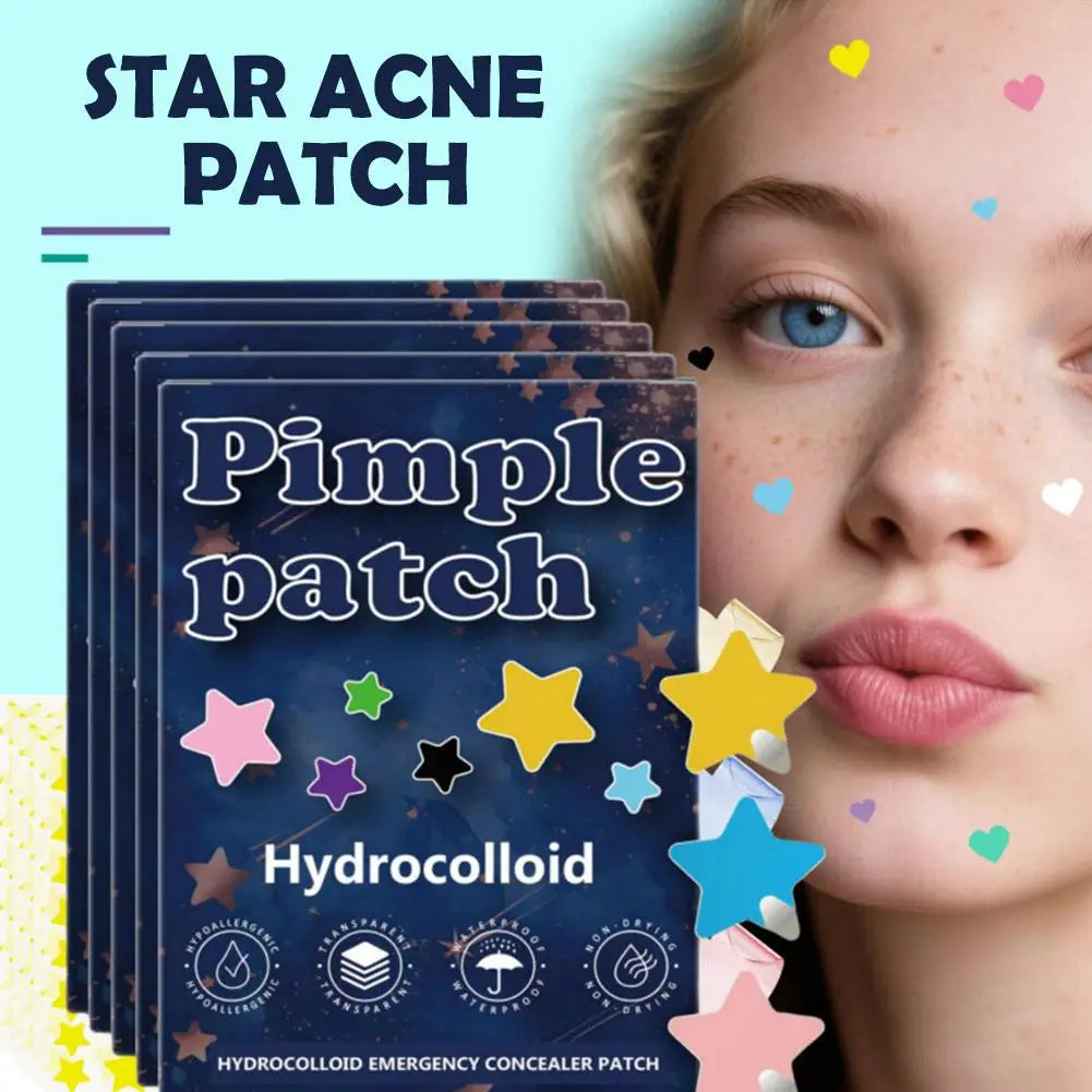 Colorful Star Pimple Patch Bulk Set how-to-use steps
