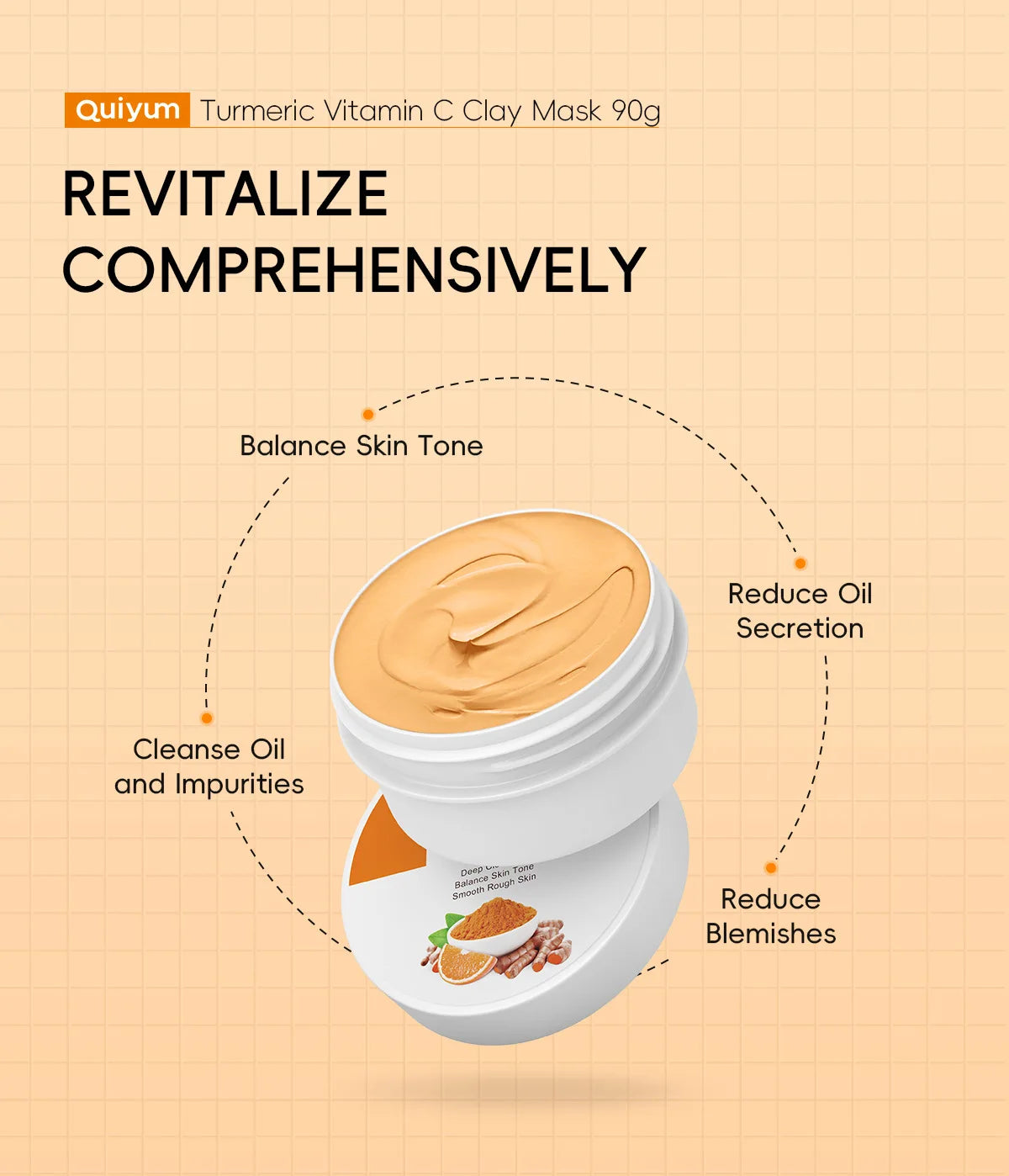 Turmeric Vitamin C Mud Mask Pore Cleansing & Brightening additional product view 9