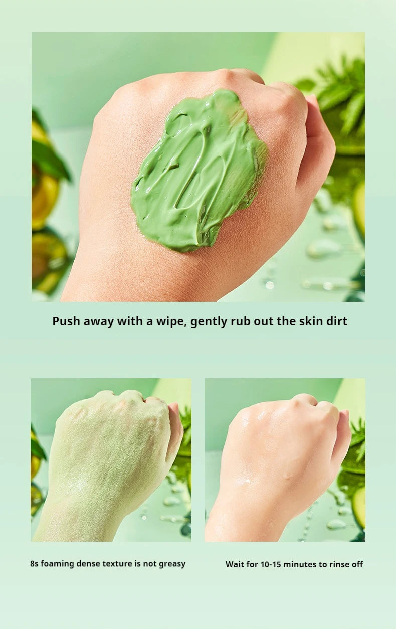 Avocado Bubble Facial Mask Set Deep Cleansing 12pcs