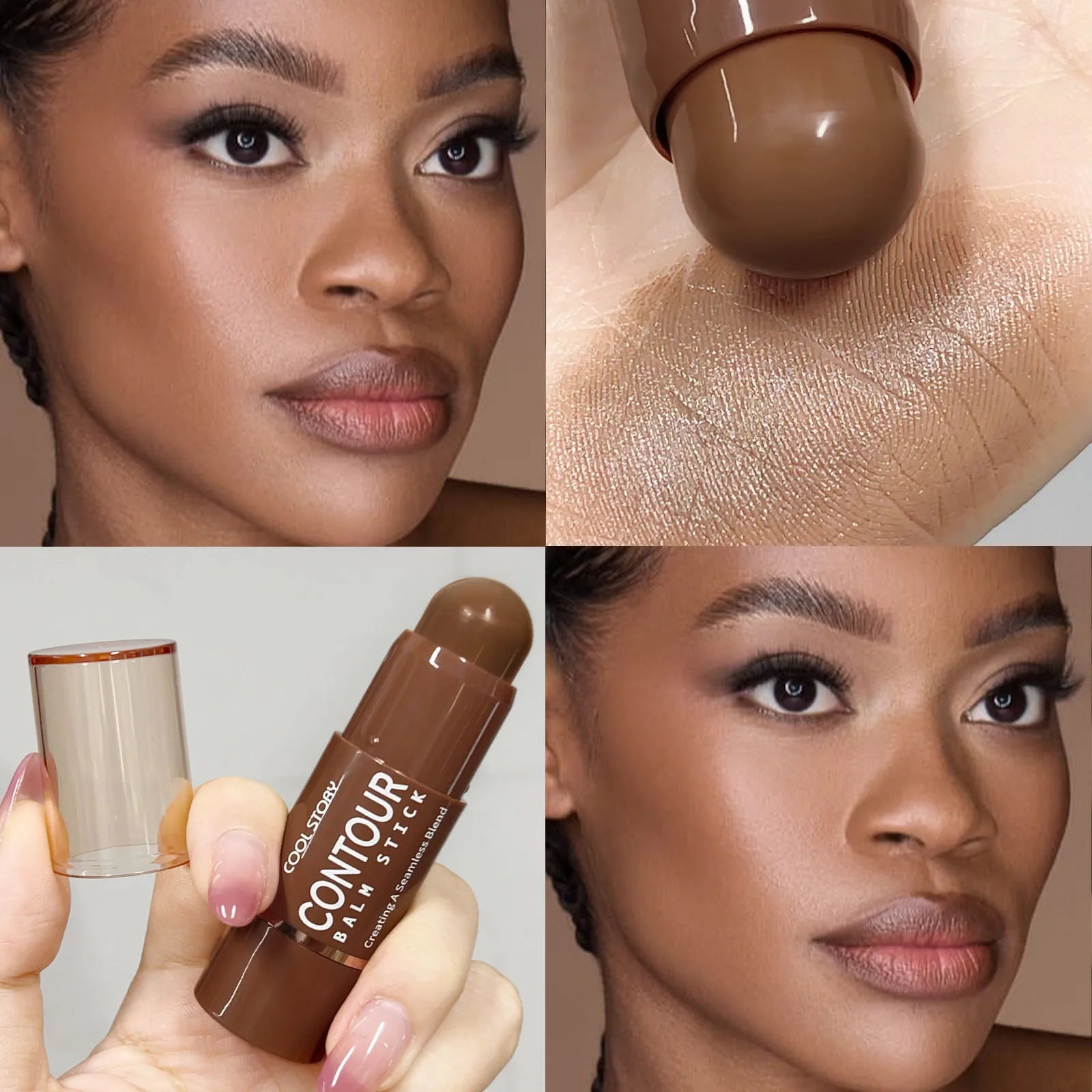 Face Contour Bronzer Stick Face Brighten Highlighter Bar Shimmer Highlighter Blush Stick Nose Shadow Pen Makeup Tool Cosmetics