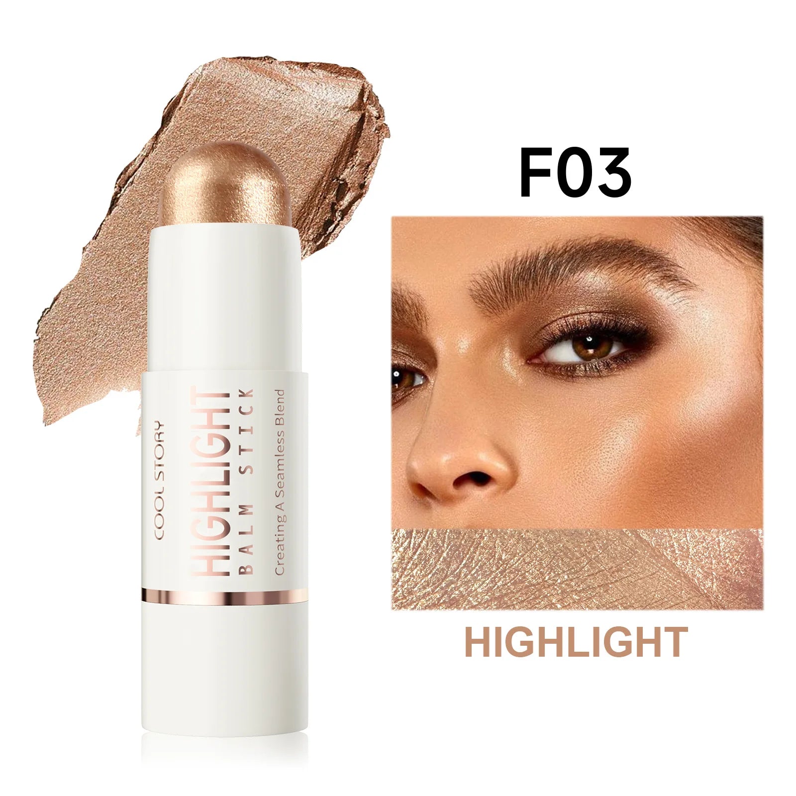 Face Contour Bronzer Stick Face Brighten Highlighter Bar Shimmer Highlighter Blush Stick Nose Shadow Pen Makeup Tool Cosmetics
