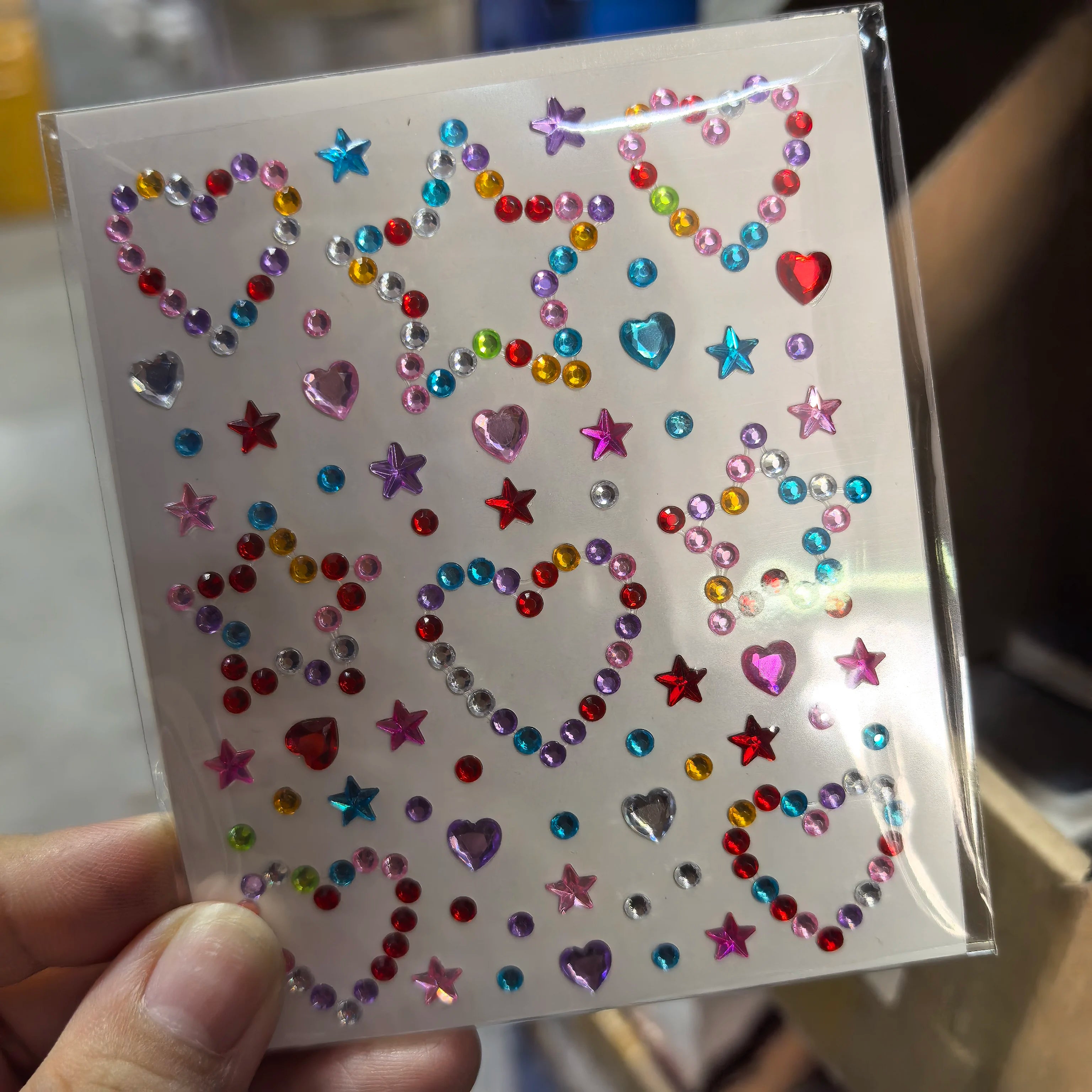 1pcs Laser Sparkle Stars Diamond/Pearls Face Gems Stickers Heart Moon Shape Rhinestones for Eyes/Face Stickers Temporary Tattoos