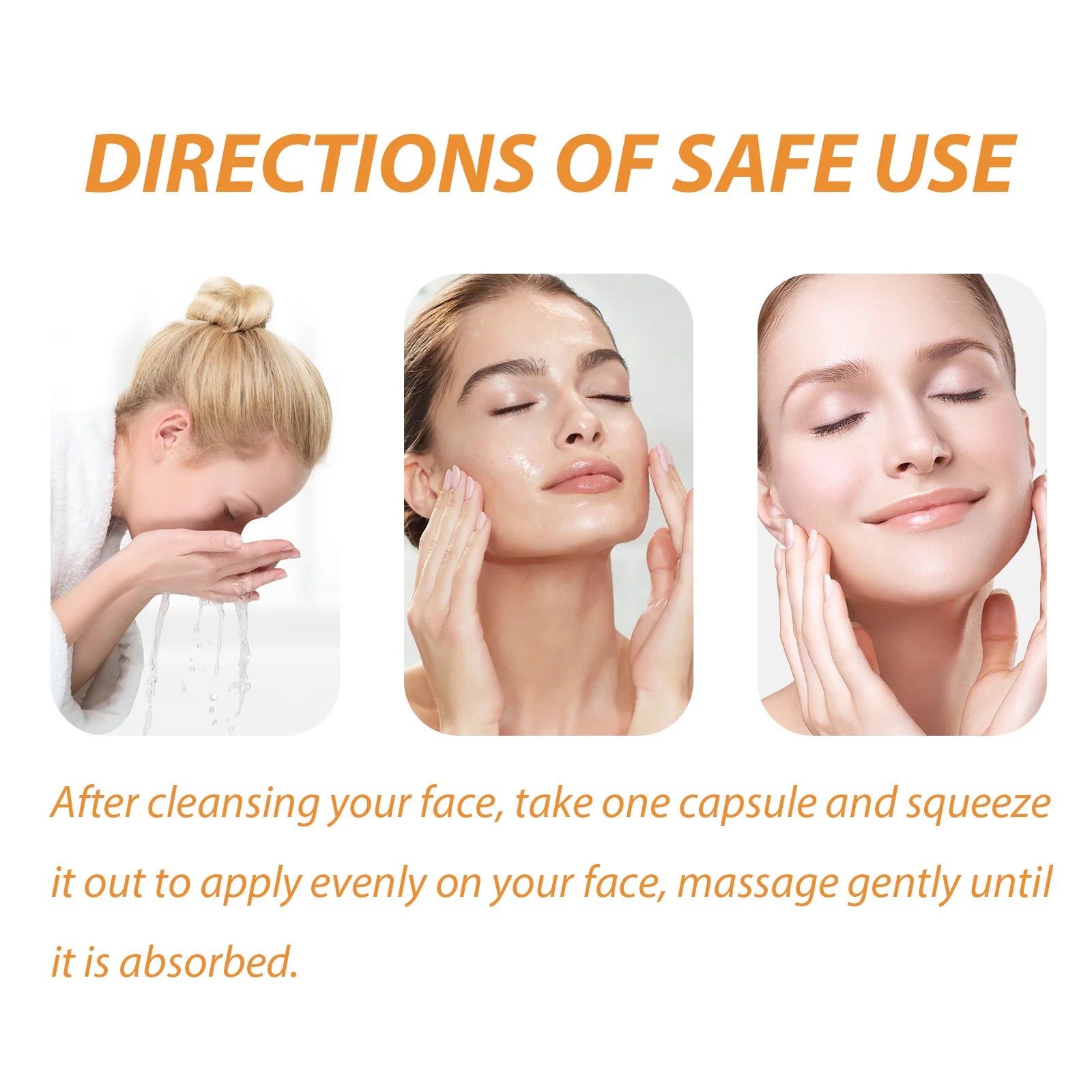 50Pcs Collagen Face Care Capsules Serum