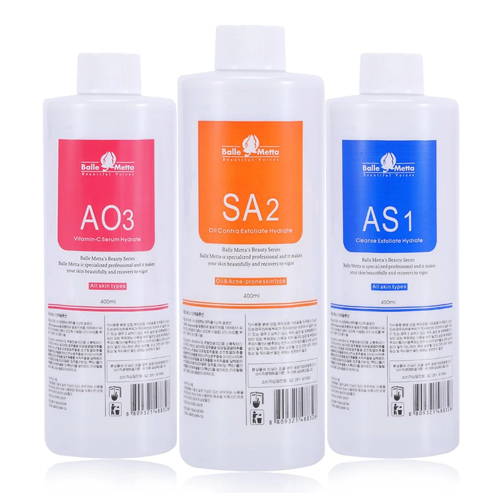 Aqua Peel Solution Set AS1 SA2 AO3 (1200ml) Hydradermabrasion