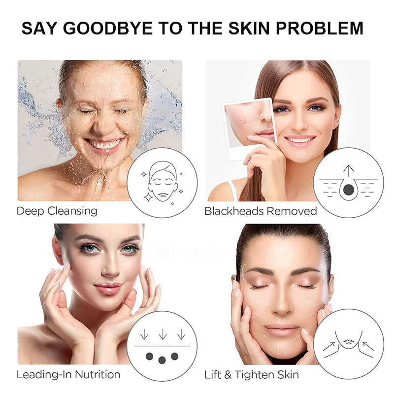 Ultrasonic Face Spatula Pore Cleaner Skin Device