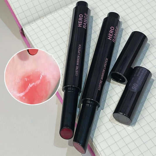 Push Button Mirror Lipstick Long-Lasting