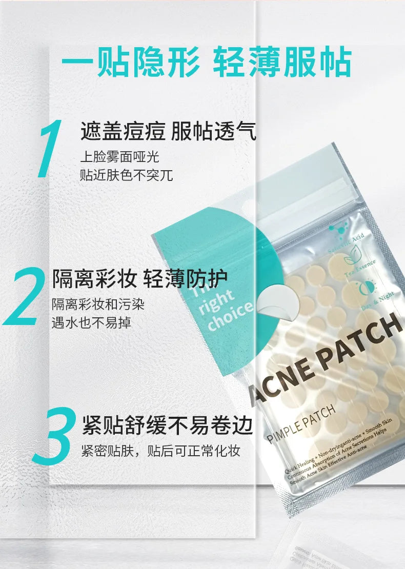 Invisible Acne Pimple Patches Quick Spot Cover 30 STICKERS variant

