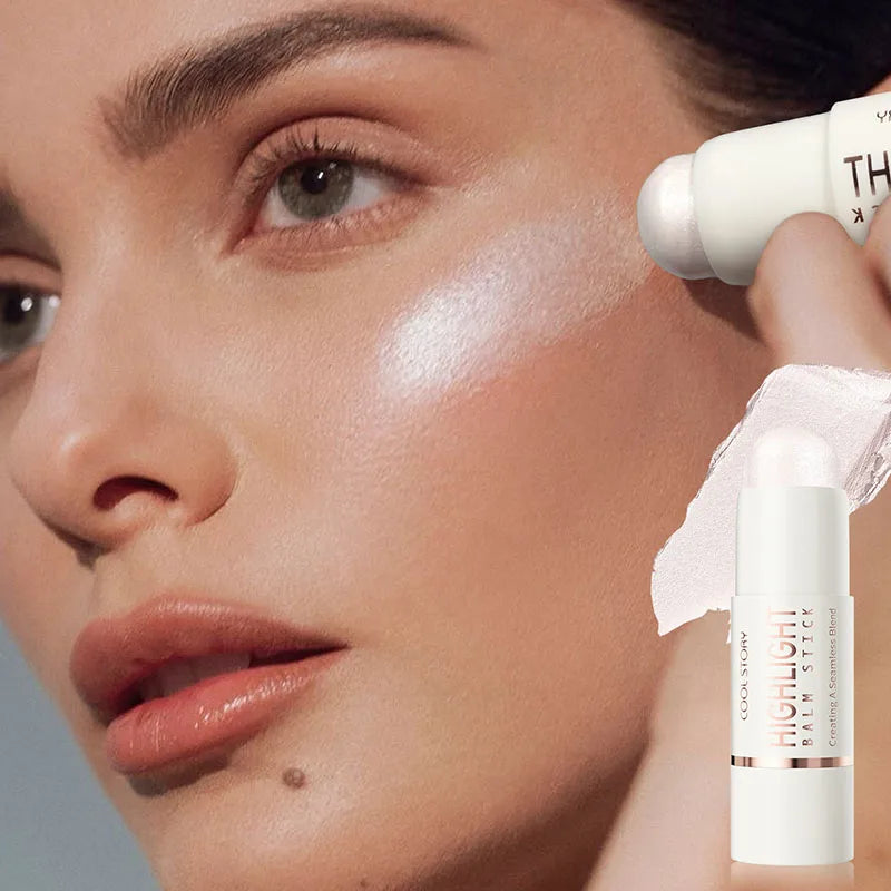 Face Contour Bronzer Stick Face Brighten Highlighter Bar Shimmer Highlighter Blush Stick Nose Shadow Pen Makeup Tool Cosmetics