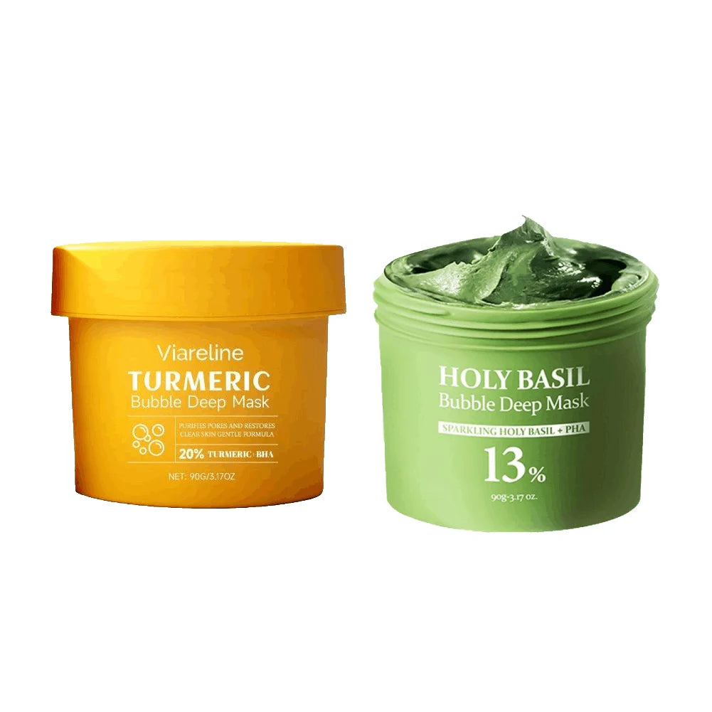 Korean Turmeric Bubble Facial Mask Exfoliating Deep Cleansing Remove Blackheads and Whiteheads Shrink Pore Oil Control Skin Care
