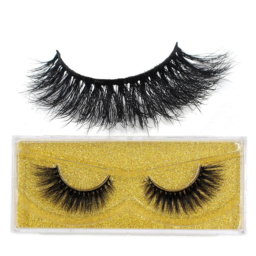 FOXESJI Lashes 3D Mink Eyelashes Natural Long Fluffy Dramatic Strip Eye Lashes Eyelash Extension Soft False Eyelashes Makeup