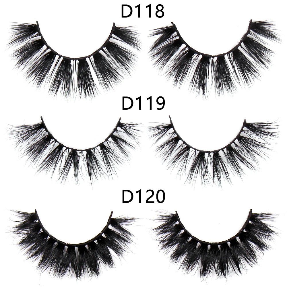 FOXESJI Lashes 3D Mink Eyelashes Natural Long Fluffy Dramatic Strip Eye Lashes Eyelash Extension Soft False Eyelashes Makeup