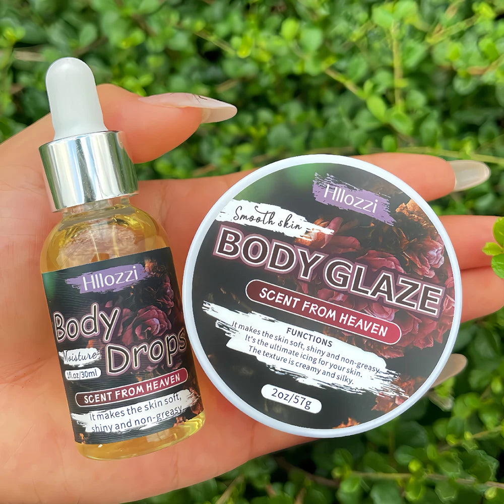 Hydrating Body Glaze & Oil Duo Non-Greasy Skin Glow