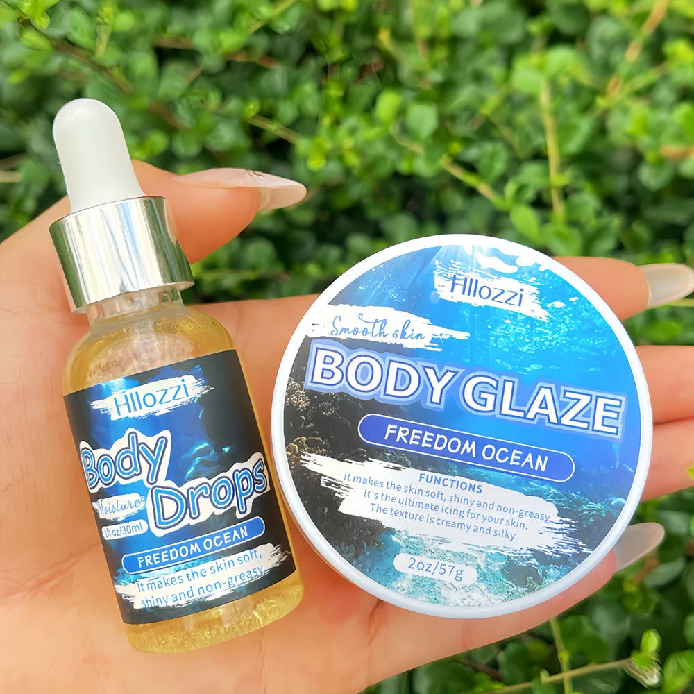 Hydrating Body Glaze & Oil Duo Non-Greasy Skin Glow