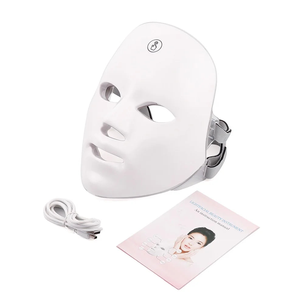 Rechargeable 7-Color LED Face Mask At-Home Light Therapy additional product view 14
