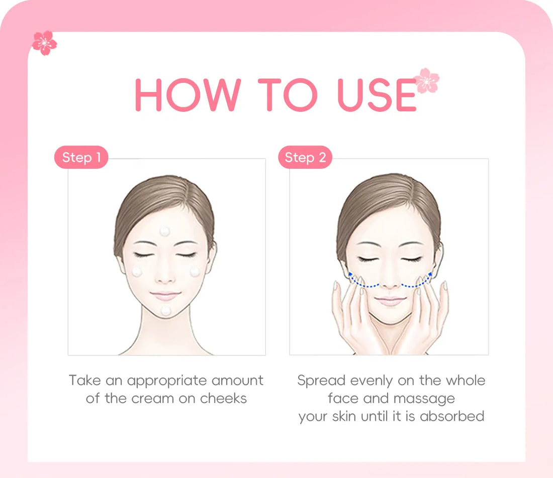 LAIKOU Sakura Essence Cream Hydrating Brightening Moisturizer additional product view 11