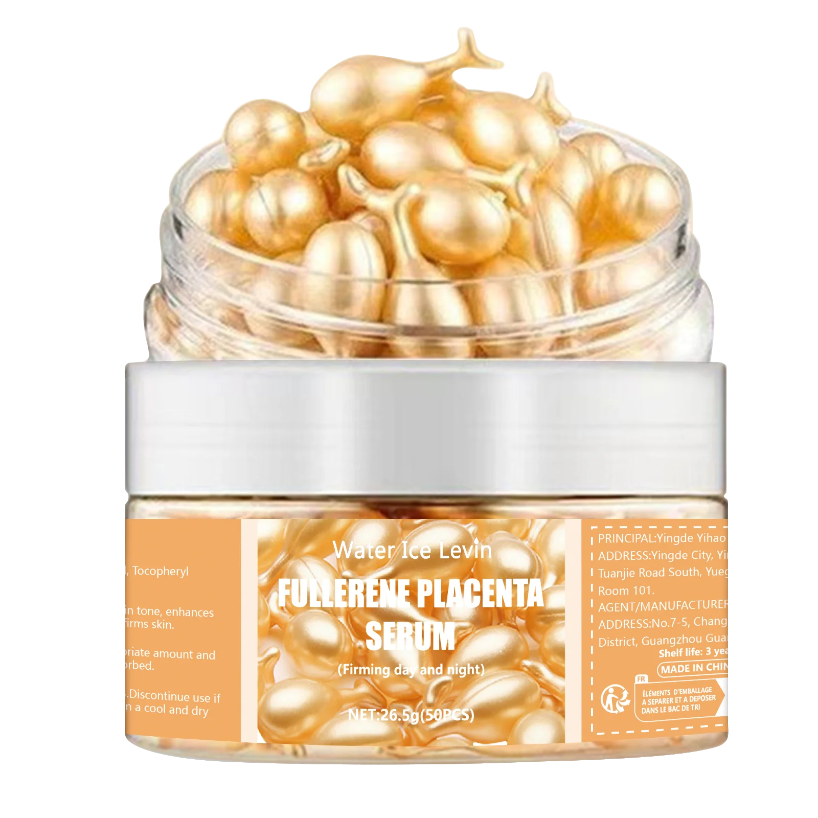 50Pcs Collagen Face Care Capsules Serum