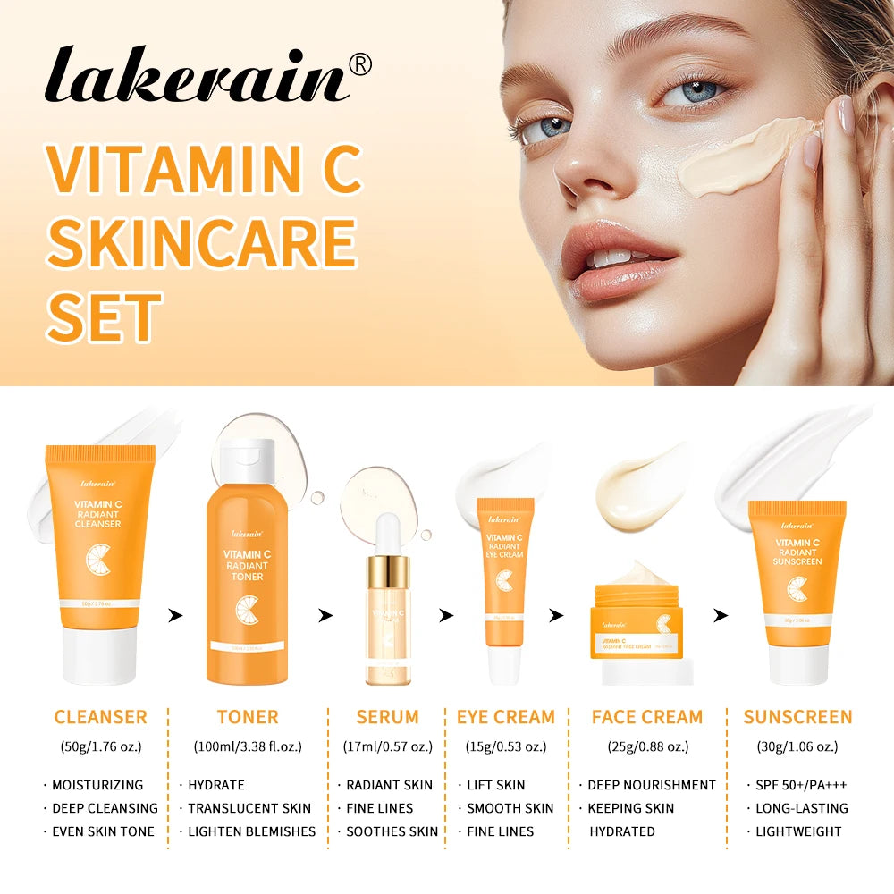 Lakerain Vitamin C Skincare Set the outer packaging box
