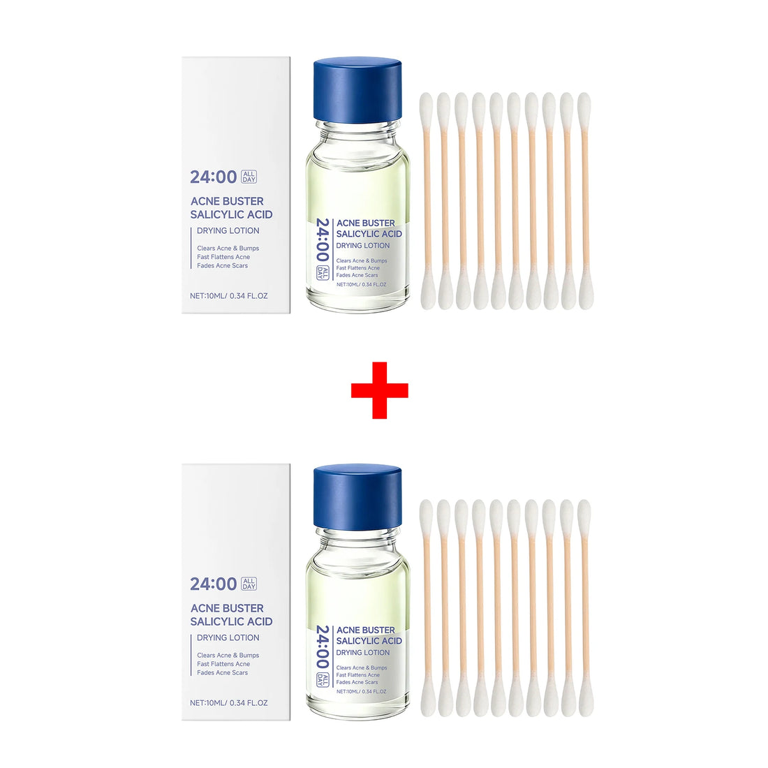 Salicylic Acid Drying Lotion Face Serum with Cotton Swab