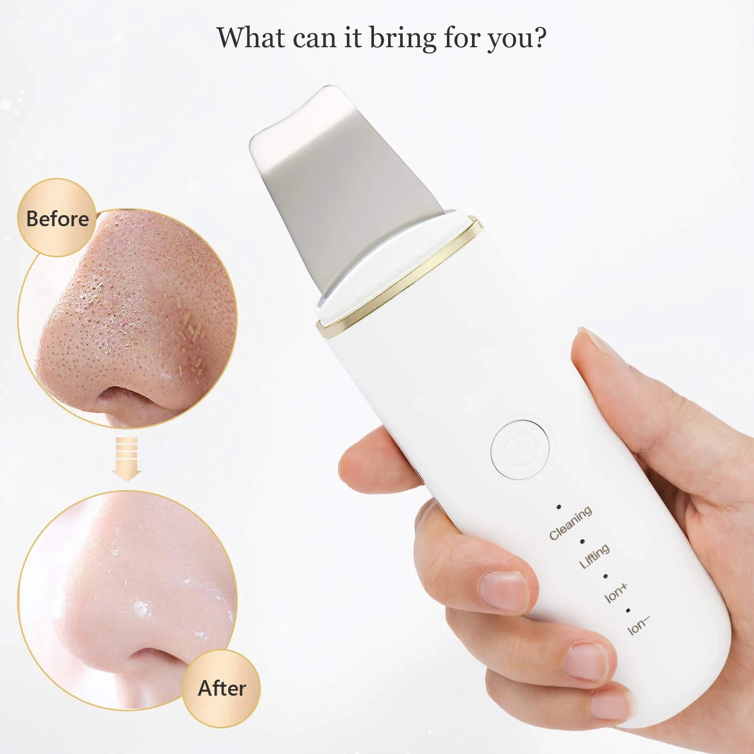 Ultrasonic Face Spatula Pore Cleaner Skin Device