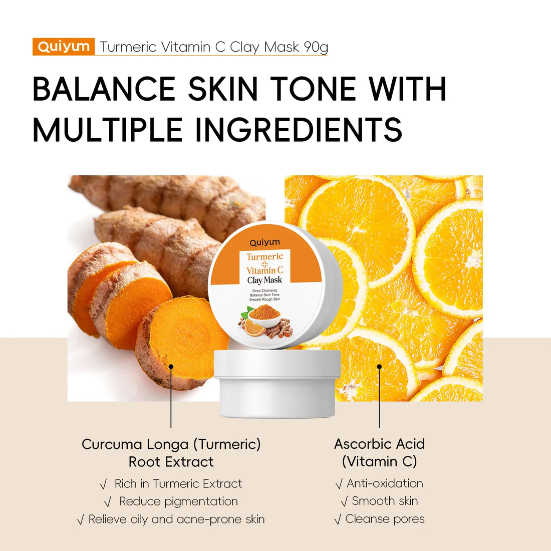 Turmeric Vitamin C Mud Mask Pore Cleansing & Brightening mask texture close-up