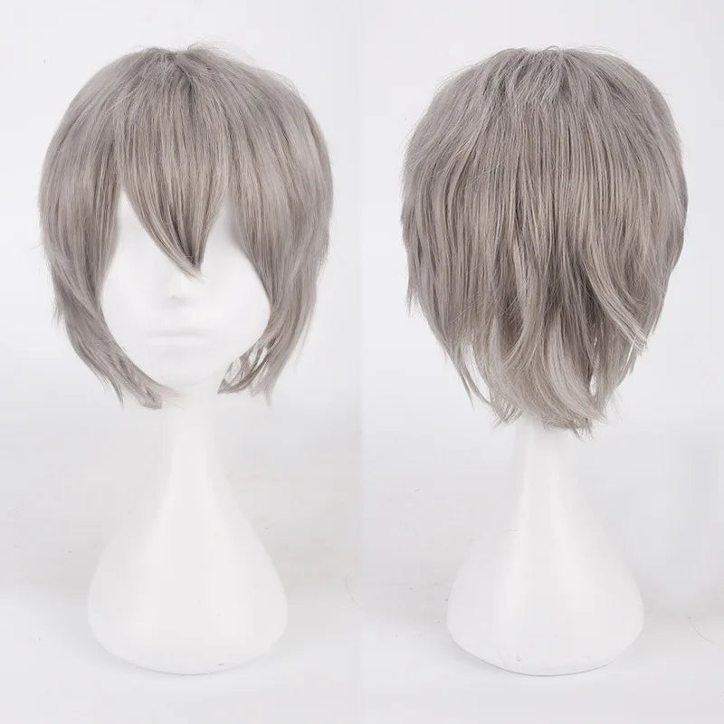 Cosplay Wig 30cm Short Anime Wig Heat Resistant Synthetic Hair Halloween Party Wigs + Wig Cap