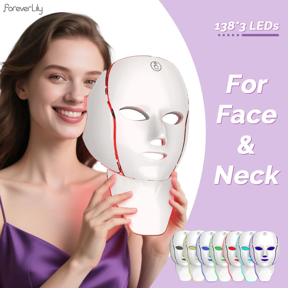 7-Color LED Facial Mask for Skin Rejuvenation Care