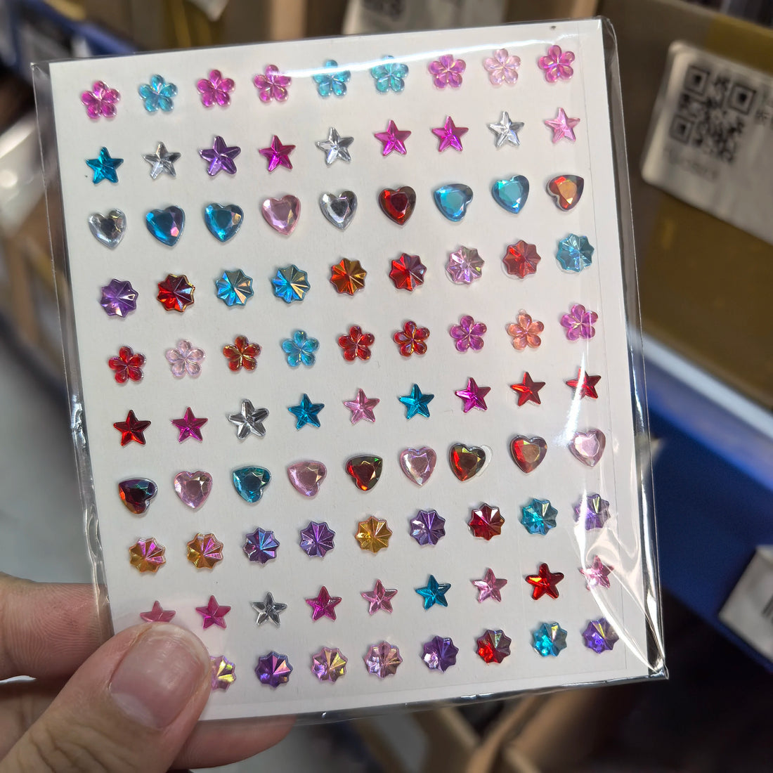 1pcs Laser Sparkle Stars Diamond/Pearls Face Gems Stickers Heart Moon Shape Rhinestones for Eyes/Face Stickers Temporary Tattoos